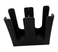 HOLIDYOYO Porte-gobelet Jetable à 2 Compartiments Noir, Support de Rangement pour Gobelets en Papier, Adapté pour Bureau Cuisine, Organisateur Pratique pour Gobelets Café et Thé, Usage