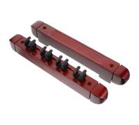 HOLIDYOYO Porte-Queues de Billard Mural en Bois Massif 4 Emplacements, Installation Facile pour Rangement Club ou Maison