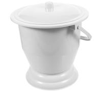 HOLIDYOYO Pot de Chambre Portable Plastique avec Couvercle Anti-odeur Stable et Toilette Pratique pour Personnes Âgées Garçon Fille et Femmes Enceintes