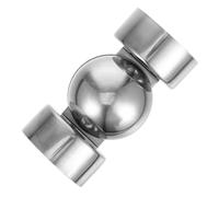 HOLIDYOYO Raccord Coudé D'angle pour Rampe D'escalier en Acier Inoxydable Argenté, Design Polyvalent et Toucher Confortable, Adapté pour Usage Intérieur et Extérieur