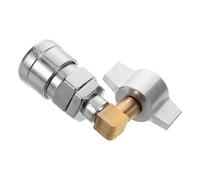 HOLIDYOYO Raccords de Déconnexion Rapide Coude Intégré pour Vanne Montée sur Camion, Adaptateur de Purge pour Entretien Professionnel, Connecteur pour Baguette de Nettoyage Espaces