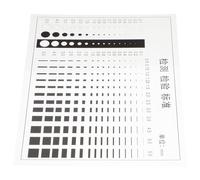 HOLIDYOYO Règle de Mesure Transparente pour Film de Détection de Défauts 0,1 Mm D'épaisseur, Jauge de Largeur et Diamètre de Fissure, Outil D'inspection Ponctuelle Compact pour Contrôle