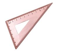 HOLIDYOYO Règle Triangulaire en Cuivre Vintage pour Calculs Rapides Présent | Design Artisanal Ancien, Bord Gravé, pour Papier et Carton, Usage Bureau, Étude, Artistes