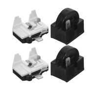 HOLIDYOYO Relais de Démarrage Ptc pour Compresseur de Réfrigérateur Protection Thermique les Surcharges Kit 2 Pièces Protecteur Compatible Réfrigérateurs Domestiques et