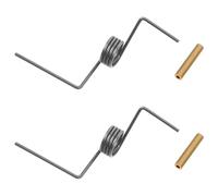 HOLIDYOYO Ressorts de Porte de Réfrigérateur 1,2 MM en Fil Métallique avec Tube en Cuivre, Kit de 2 Pièces, Accessoires pour Réfrigérateur et Caravane, Remplacement pour Portes de Garage,