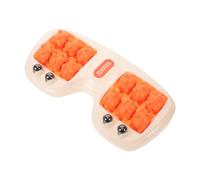 HOLIDYOYO Rouleau de Massage pour Pieds Double Rouleau Orange, Outil D’Acupression Plantaire Portable Coussinets de Réflexologie, Masseur Manuel pour Détente et Soulagement des Douleurs