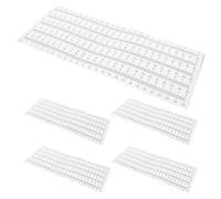 HOLIDYOYO Ruban de Mesure Autocollant 50 Pièces 0-25 CM Règle Adhésive Blanche à Chiffres Noirs Mètre Ruban Auto-Adhésif pour Bricolage Travail du Bois Atelier et Mesures Précises