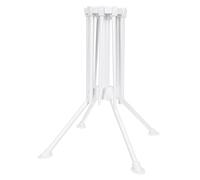 HOLIDYOYO Séchoir à Pâtes Pliable en Abs Blanc Quatre Pieds Antidérapants, Support de Nouilles Facile à Monter sans Outils pour Petites Cuisines et Boutiques de Nouilles