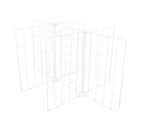 HOLIDYOYO Séparateur de Congélateur Étagère de Rangement Polyvalente 6 Compartiments en Fer Blanc Grille Fine Entretien Facile Cuisine et Congélateur