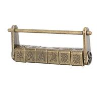 HOLIDYOYO Serrure à Combinaison Antique Style Rétro Cadenas Code Décoratif pour Boîtes à Bijoux Armoires et Meubles Ornement Portable