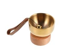HOLIDYOYO Set de Bol Chantant Laiton pour Animalier Mini Cloche Portable Accessoire Décoratif pour Aux Animaux Compact et Facile à Transporter
