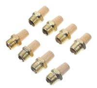 HOLIDYOYO Silencieux 8 Pièces 1/4 Pneumatique en Cuivre pour Électrovanne Installation Facile Prolongation Durée de Vie, Adapté aux Composants Pneumatiques Industriels