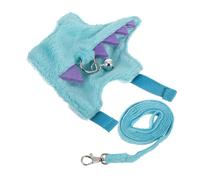 HOLIDYOYO Small Pets Harness Vest with Quick Adjustable Buckle Secure Chest and Back Leash for Rabbits Ferrets Lizards Hamsters Dinosaur Style Traction Rope for Small Animals