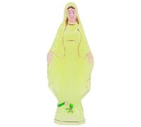 HOLIDYOYO Statue De La Bienheureuse Vierge Marie Illuminant Dans Le Noir Figurine de Mère Marie Lumineuse Catholique Notre Dame De La Grâce Ornement Cadeaux Religieux Catholiques pour L'Église
