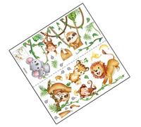HOLIDYOYO Stickers Muraux Vigne Grimpante Singe Décoratif, Autocollant Mural Jungle pour Chambre D'garçon et Filles, Décoration Intérieure Originale pour Salon ou Salle de Jeux