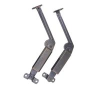 HOLIDYOYO Support à Ressort pour Armoire 2 Pièces, Bras Long à Ressort en Métal Cuivre Antique, Accessoires pour Coffre en Bois et Meuble, Matériel de Quincaillerie D’armoire Robuste