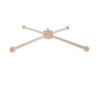 HOLIDYOYO Support à Vent en Bois Brut pour Carillon Éolien D’Intérieur et Terrasse, Cadre DIY Rond Moyen, Accessoire pour Décoration Chambre Garçon et Filles, Facile à Assembler, Suspendu et