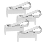HOLIDYOYO Support de Télécommande pour Pare-Soleil de Voiture Clips de Fixation en ABS Résistant à la Chaleur Lot de 4 Pièces Blanc Maintien Sécurisé et Installation sans Outil pour