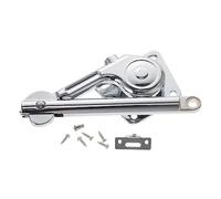 HOLIDYOYO Support Hydraulique pour Porte de Placard Charnière Amortisseur à Fermeture Douce Tige de Support avec Frein Hydraulique Antichoc Ouverture Contrôlée Montage Droit pour Cuisine et