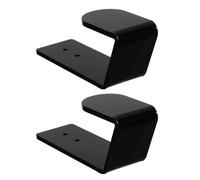 HOLIDYOYO Support Mural pour Clavier 2 Pièces en Acrylique Noir, Étagère Murale pour Clavier Mécanique et Filaire, Compatible avec Plusieurs Modèles, Rangement Gain de Place pour Bureau