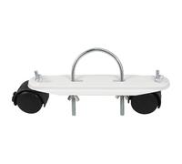 HOLIDYOYO Supports de roulettes Mobiles pour Chauffage à Bain D'huile avec Freins Kit 4 Pièces en Abs et Fer pour Chauffage Extérieur et Intérieur, Déplacement Fluide et Protection Sol,