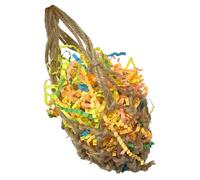 HOLIDYOYO Suspendu pour Perroquets Papier Tressé à Mâcher pour Perruches Accessoire Ludique pour Cage Favorise Enrichissement et Réduit Aléatoire Couleur Aléatoire