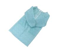 HOLIDYOYO Tablier Imperméable avec Manches pour Adulte Blouse de Cuisine Résistante Protection Maison et Travail Polyester Bleu