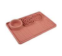 HOLIDYOYO Tapis De Léchage Slow Feeder pour Chat Et Chien Alimentation Lente avec Ventouse Surface Plate pour Facile Nettoyage