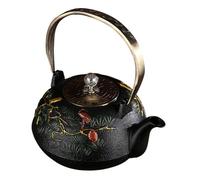 HOLIDYOYO Théière Fonte Rétro Avec Infuseur Et Décoration Théière Bouilloire Vintage Pour Thé Vrac Et Fleurs