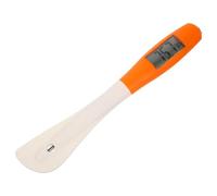 HOLIDYOYO Thermomètre numérique LCD à lecture instantanée pour viande, bonbons, lecteur de température, agitateur en une seule spatule en silicone pour la cuisson, le mélange