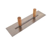 HOLIDYOYO Truelle à Plâtrer 50 CM Double Poignée Spatule à Mastic Inoxydable Épaisseur 6 MM Outil de Construction Polyvalent pour Enduit Lissage et Travaux Manuels sur Béton