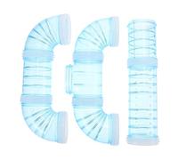 HOLIDYOYO Tunnel pour Cage à Hamster Et Tunnels pour Hamsters Pratique en Plastique Bleu Extension Modulaire DIY pour Cage Habitat Extérieur Adapté Petits Animaux Et Écureuils