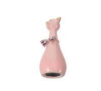 HOLIDYOYO Urne Funéraire pour Chat Céramique 550 ML Rose Joint Étanche, Boîte à Souvenirs pour Animaux de Compagnie, Urne Commémorative Décorative pour Conserver Cendres de Chat à Domicile