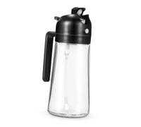 HOLIDYOYO Vaporisateur Huile Et Doseur Bouteille Verre Pour Huile Olive Et Autres Conception Pour Verser Ou Capacité Adaptée Pour Cuisine Et Camping