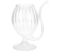 HOLIDYOYO Verre à Vin avec Paille, Gobelet à Boisson Rayé en Verre