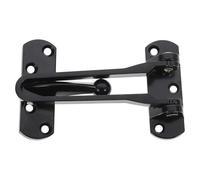 HOLIDYOYO Verrou de Porte Pivotant en Alliage de Zinc, Verrou de Sécurité Intérieur Noir, Dispositif de Protection pour Portes D’hôtel et Domicile, Barre de Protection Anti-effraction,