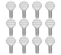 HOLIDYOYO Vis Moletées en Acier Inoxydable 12 Pcs pour Broche Rotative de Friteuse à Air et Four Accessoire la Cuisine Solide Compatible Mini-Four Outils Barbecue Résistants à la Chaleur