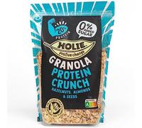 Holie Foods Muesli croustillant "Protein Crunch" 350g | Muesli protéiné croustillant aux noisettes, amandes et graines | Cornflakes protéinés sans sucre | Muesli croquant à haute teneur en protéines