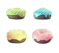 Holigie 4 PCS Pet Cage Donut, Forme de déodorisation de la Maison de Compagnie aromatique de Longue durée pour la litière pour Chats