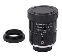 Holigie 75 mm C Lens de Montage, Ouverture Manuelle Lentilles de Zoom Focal Fixe pour Les caméras de Surveillance de vidéosurveillance 10MP de Vision Industrielle compatibles avec