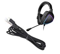 Holigie Câble de remplacement OFC de qualité supérieure avec connecteur de type C pour casques de jeu, câble audio et données en nylon tressé de 8,2 pieds (2,5 m) avec noyau en cuivre