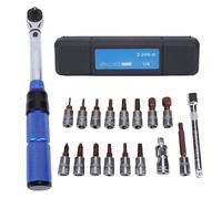 Holigie Jeu de clés dynamométriques, clé à 2-24 N.m 1/4" avec cliquet 72 dents pour équipement professionnel, vélo, moto et entretien électrique