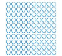 Holigie Lot de 100 Anneaux pour Pattes de volaille, en Plastique Durable, avec Boucle Ouverte, pour Identification des Poules, Canards, Oiseaux, Convient aux Gros Poulets, Canards (18 mm)