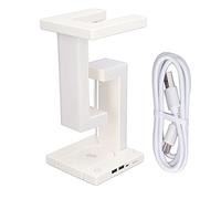 Holigie Magnetic Lévitation Night Light 3 Engrenages touchant la lampe de table LED interrupteur avec téléphone sans fil blanc