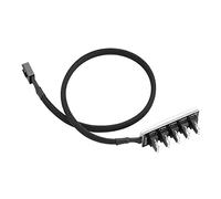 Holigie Moyeu de Ventilateur, répartiteur de Ventilateur de Refroidissement 4 Broches/3 Broches 1 à 5 Voies, moyeu de Ventilateur Pwm pour Ordinateur de Bureau, Ventilateurs de