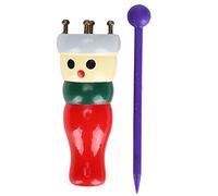 Holigie Práctico tejedor de Lana de Hilo de Madera, Herramienta para Tejer de Cuerda de 4 Clavijas con Herramienta para Tejer Agujas, Gancho, Ganchillo, arreglo Floral, Carrete,