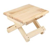 Holigie Taburete plegable de maciza de pino macizo Con bisagras de Mariposa, Estilo rústico moderno, diseño ergonómico, adecuado Para entrada, terraza, cafetería, Pesca al Aire