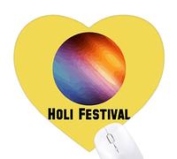 Holika Tapis de souris en caoutchouc avec motif de sorcière indienne en forme de cœur