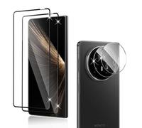 Holilo 2+2 Pièces pour Honor Magic V5 Verre Trempé + CaméRa ArrièRe Protecteur, 9H Dureté aux Rayures RéSistant Verre Trempé Membrane, Protection DéCran CaméRa Film