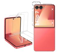 Holilo 2+2 Pièces Pour Samsung Galaxy Z Flip 7 5G Verre Trempé + CaméRa ArrièRe Protecteur, 9H Dureté aux Rayures RéSistant Verre Trempé Membrane, Protection DéCran CaméRa Film